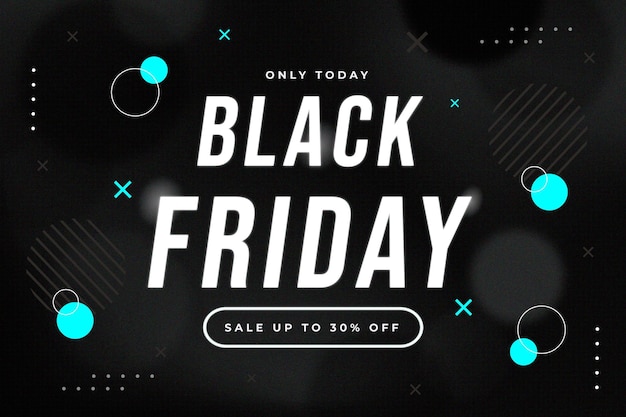 Flat black friday background