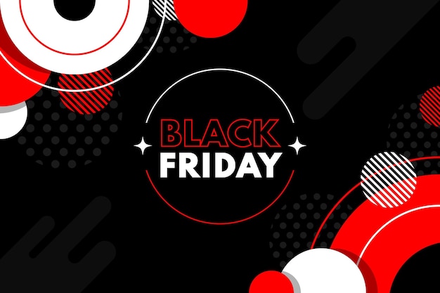 Flat black friday background