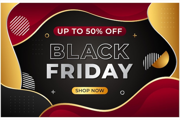 Flat black friday colorful background illustration vector