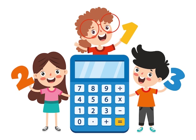 Flat Calculator For Children Education