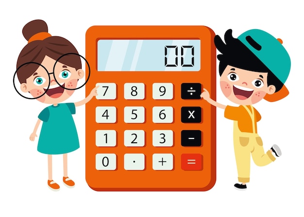 Flat Calculator For Children Education