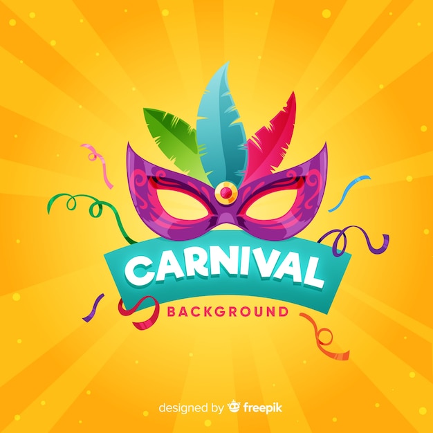 Flat carnival background