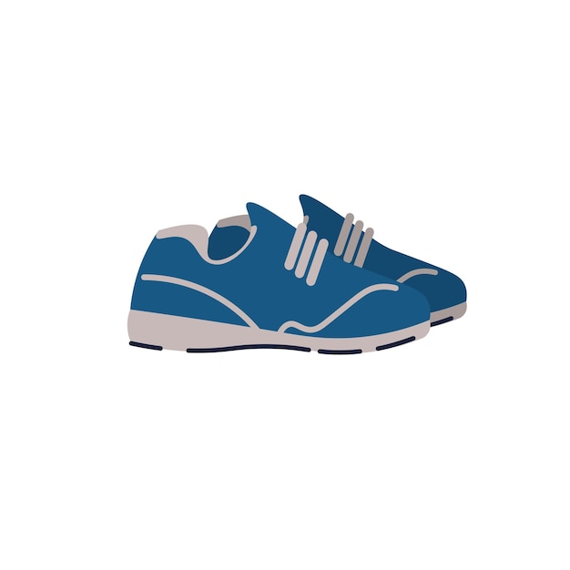 Flat cartoon fashionable sneakers,fashion shopping vector illustration concept