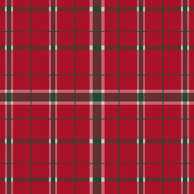 Flat christmas plaid pattern design