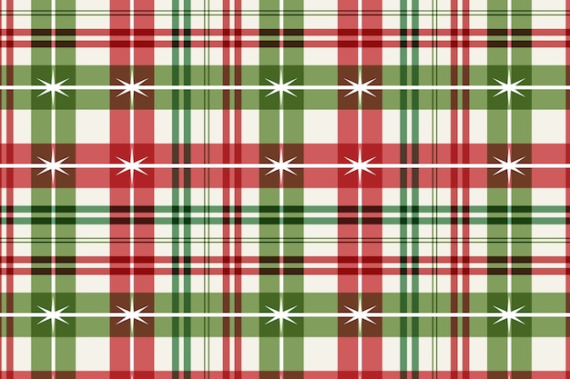 Flat christmas plaid pattern design