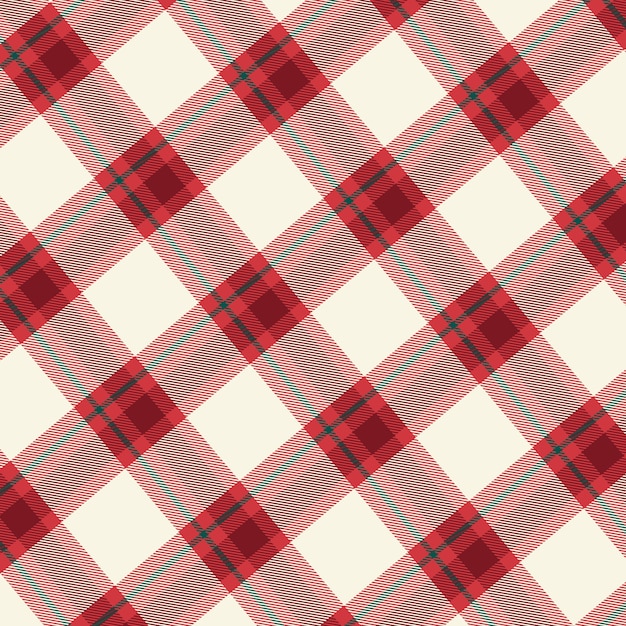 Flat christmas plaid pattern design