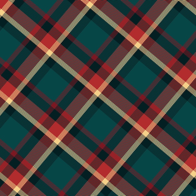 Flat christmas plaid pattern design