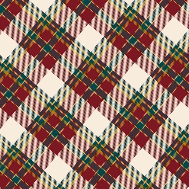 Flat christmas plaid pattern design