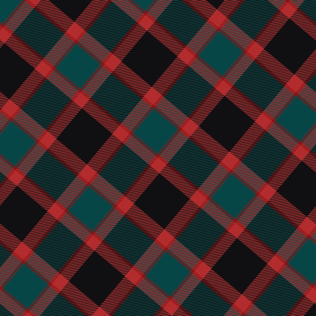 Flat christmas plaid pattern design