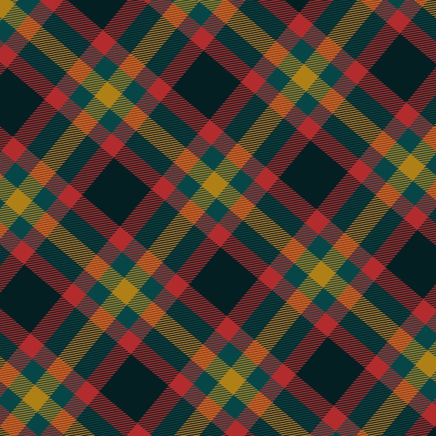 Flat christmas plaid pattern design