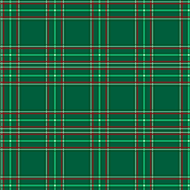 Flat christmas plaid pattern design