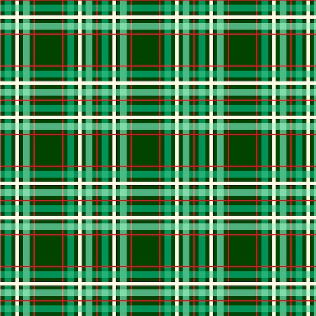 Flat christmas plaid pattern design