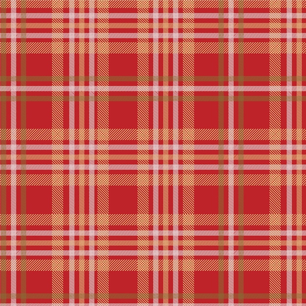 Flat christmas plaid pattern design