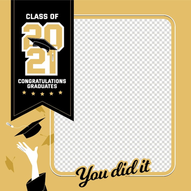 Flat class of 2021 frame template