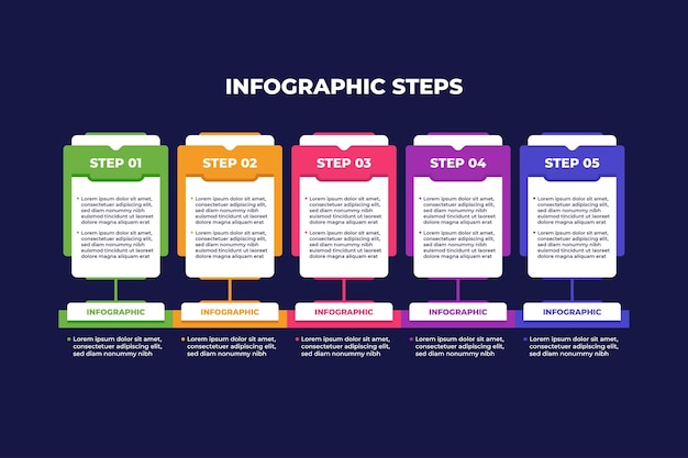 Flat Colorful Infographic Design for Company