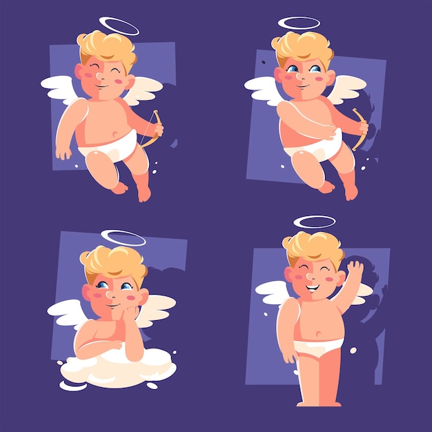 Flat Cupid Angel Character Collection