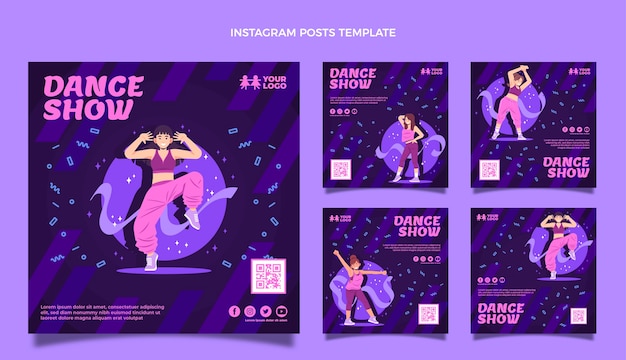 Flat dance show instagram posts collection