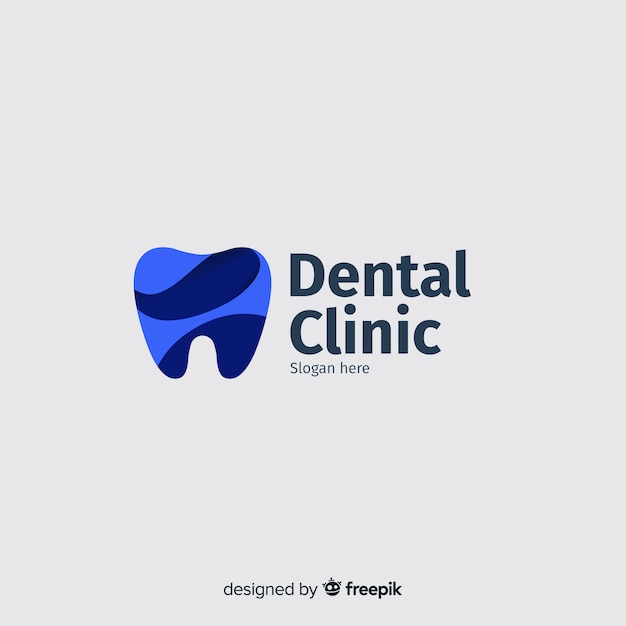 Flat dental clinic logo