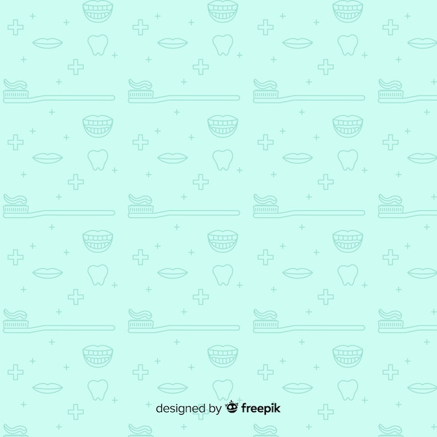 Vector flat dentist pattern