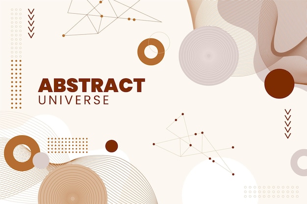 Flat design abstract background