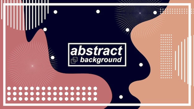 Flat design of abstract background