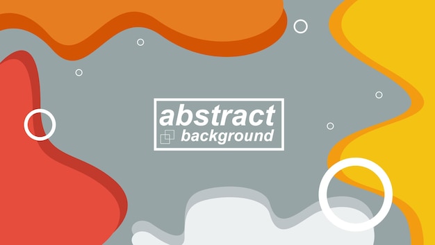 Flat design abstract shapes background