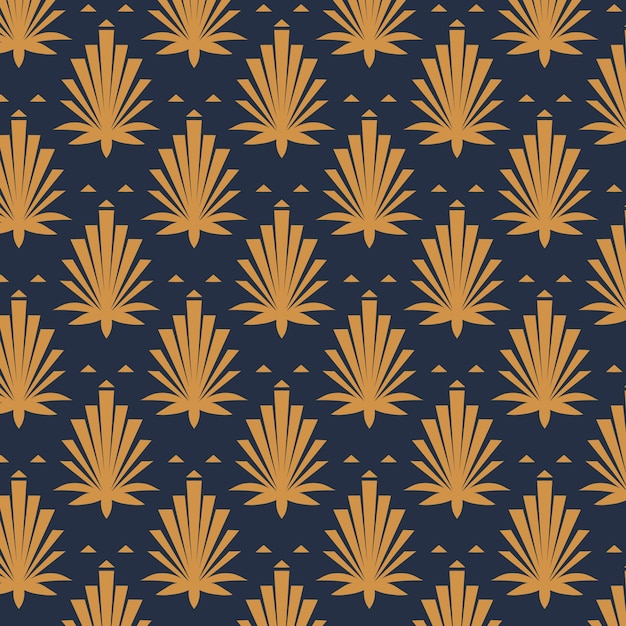 Flat design art deco pattern