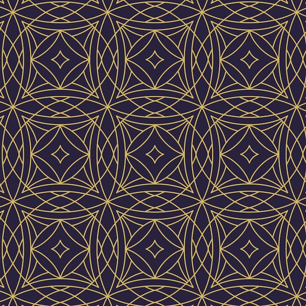 Flat design art deco pattern