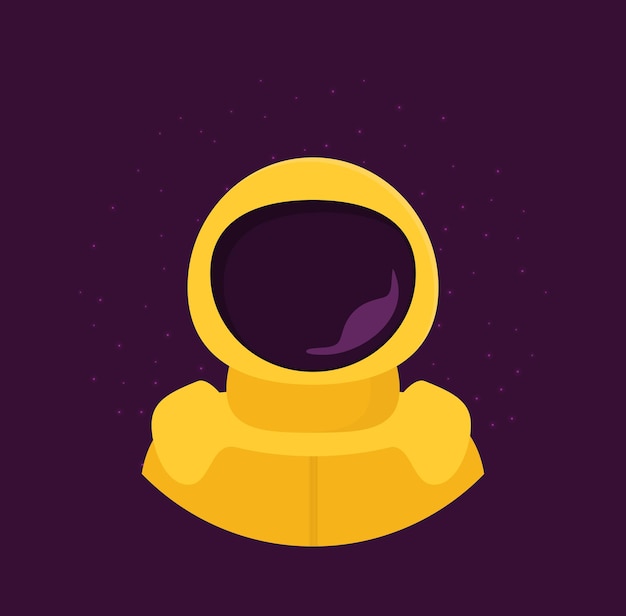 Flat design Astronauts float in space Vector illustration