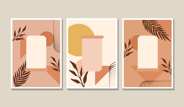 Flat design boho covers