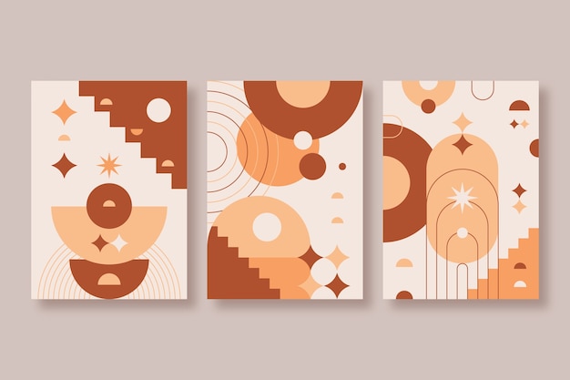 Flat design boho wall art