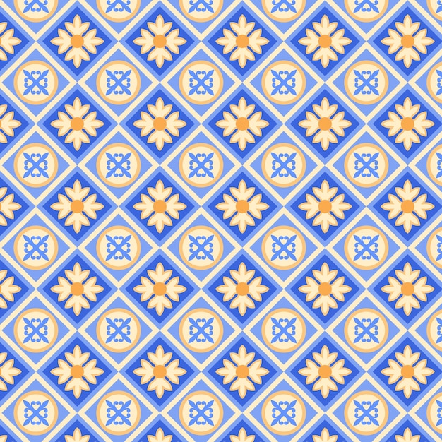 Flat design creative arabesque pattern