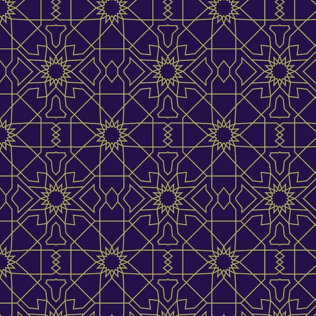 Flat design creative arabesque pattern