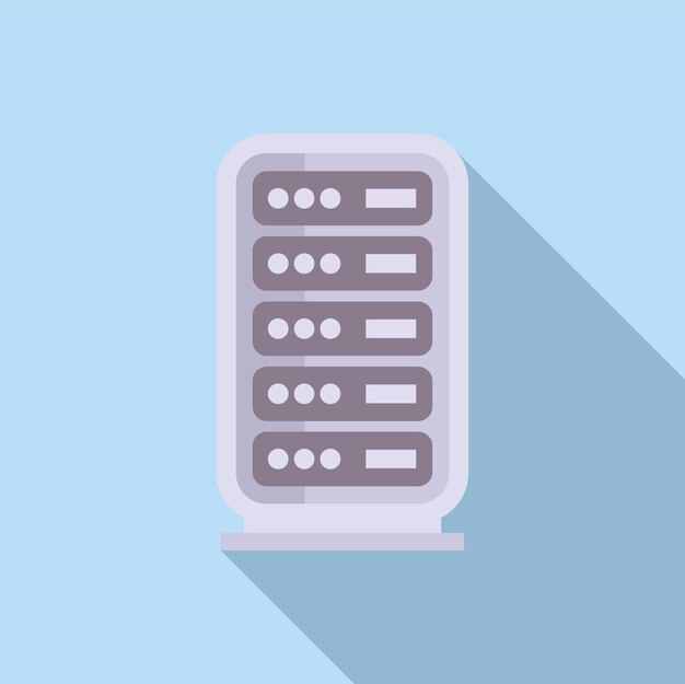 Vector flat design data server icon