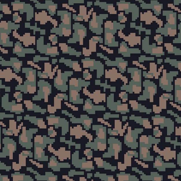 Flat design digital camo pattern