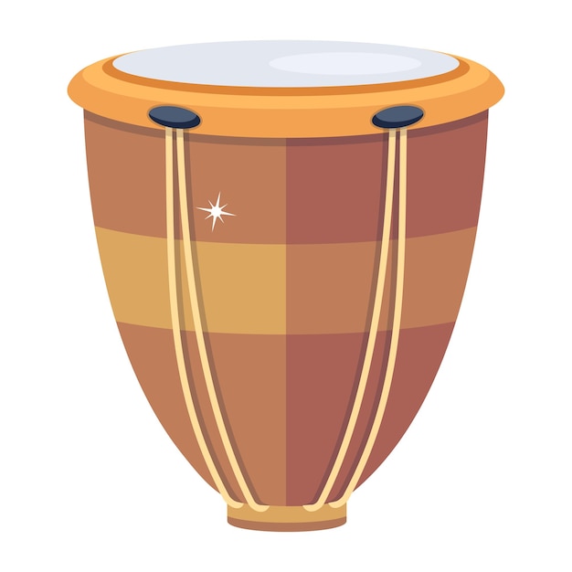 A flat design of drum