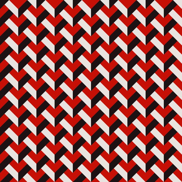 Flat design geometric abstract fabric seamless pattern