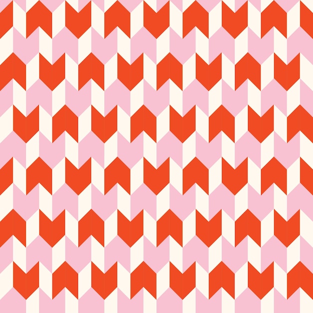 Flat design geometric abstract fabric seamless pattern