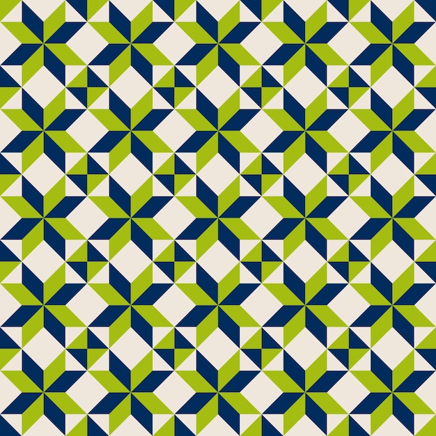 Flat design geometric abstract tiles seamless pattern