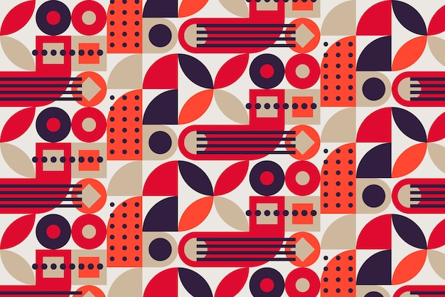 Flat design geometric pattern background