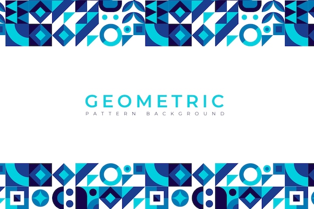 Flat design geometric pattern background