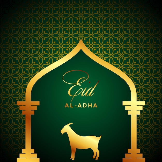 flat design happy eid al adha background