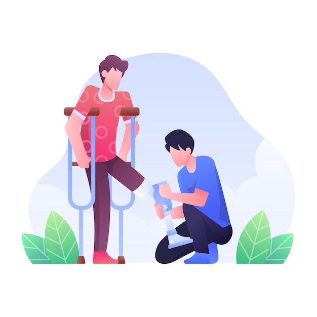 Flat design international day of people with disability