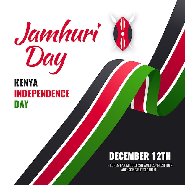 Flat design jamhuri day