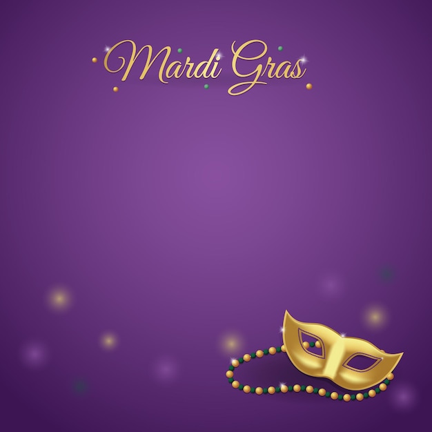 Flat design mardi gras carnival