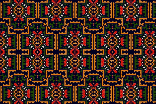 Flat design persian carpet pattern