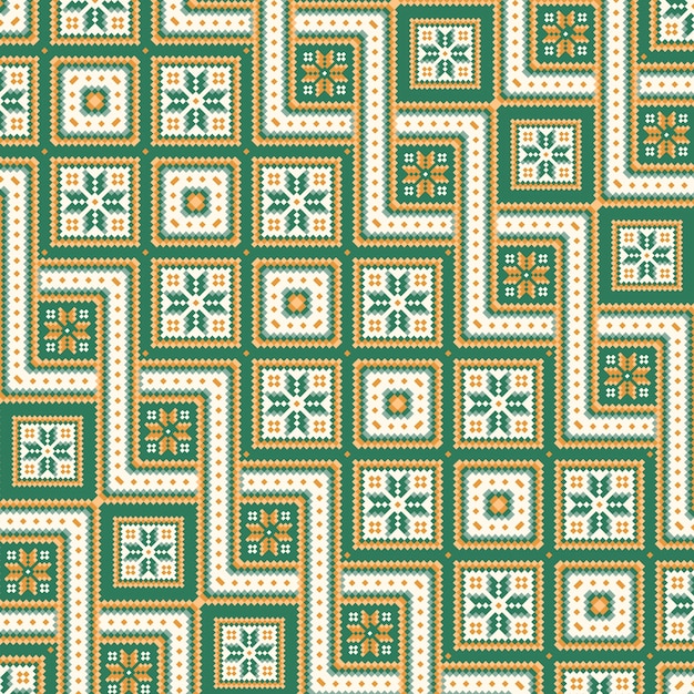 Flat design peruvian pattern