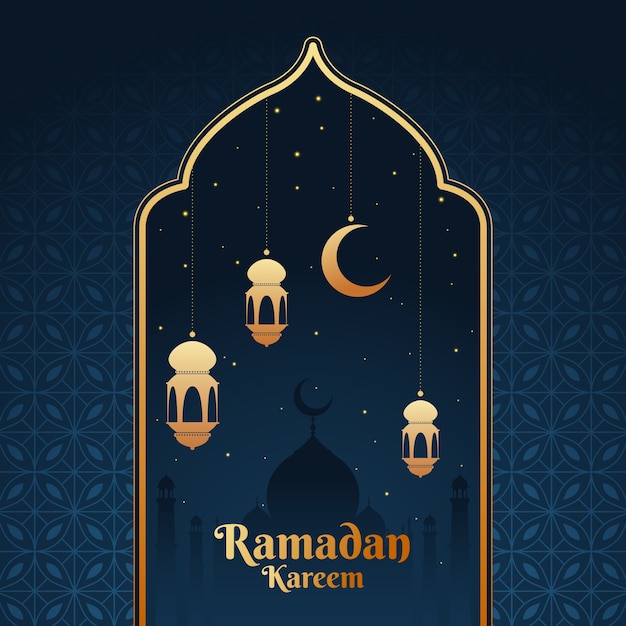 Vector flat design ramadan theme