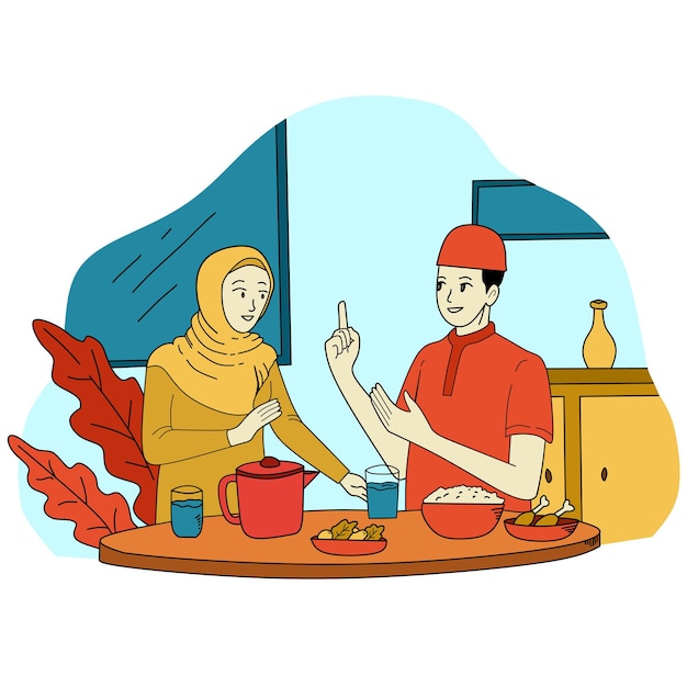 flat design ramadan