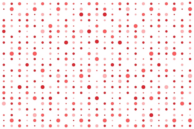 Flat design red polka dot pattern